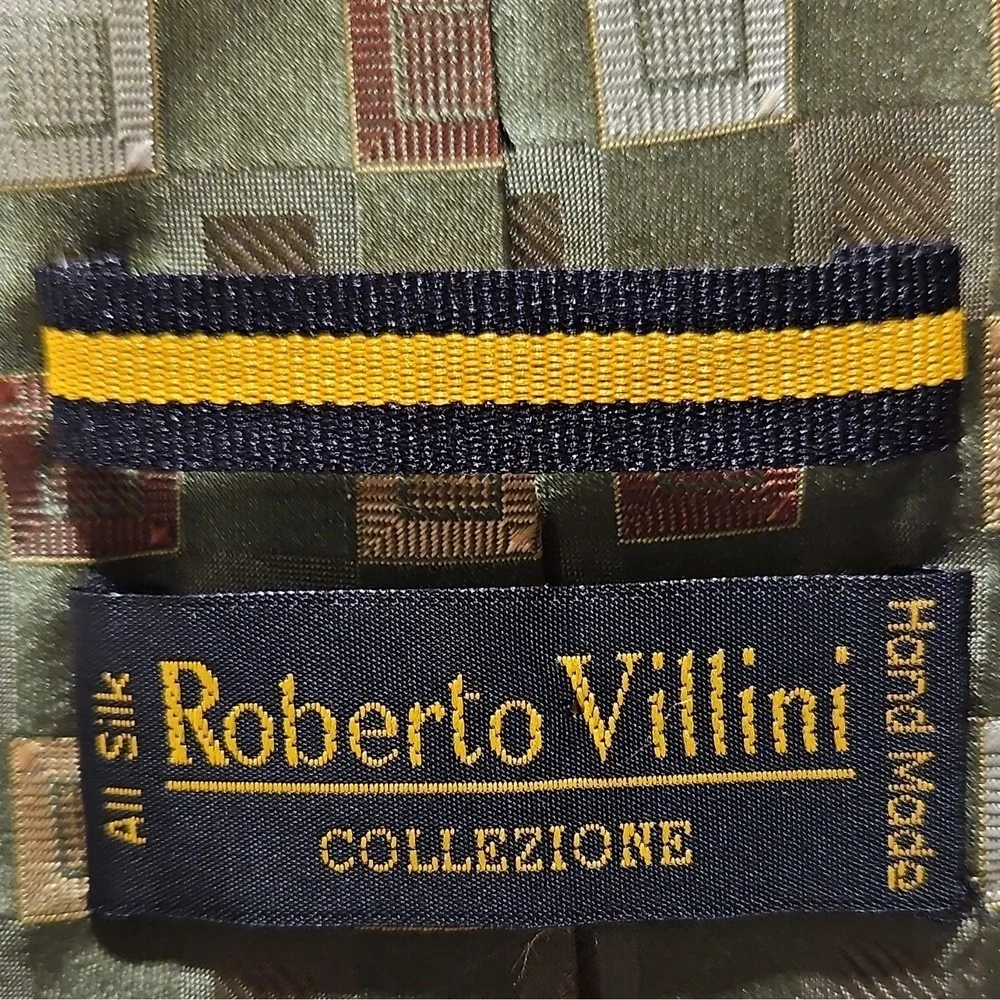Lot 2 Vintage Men's Ties Hanover  And Roberto Villini